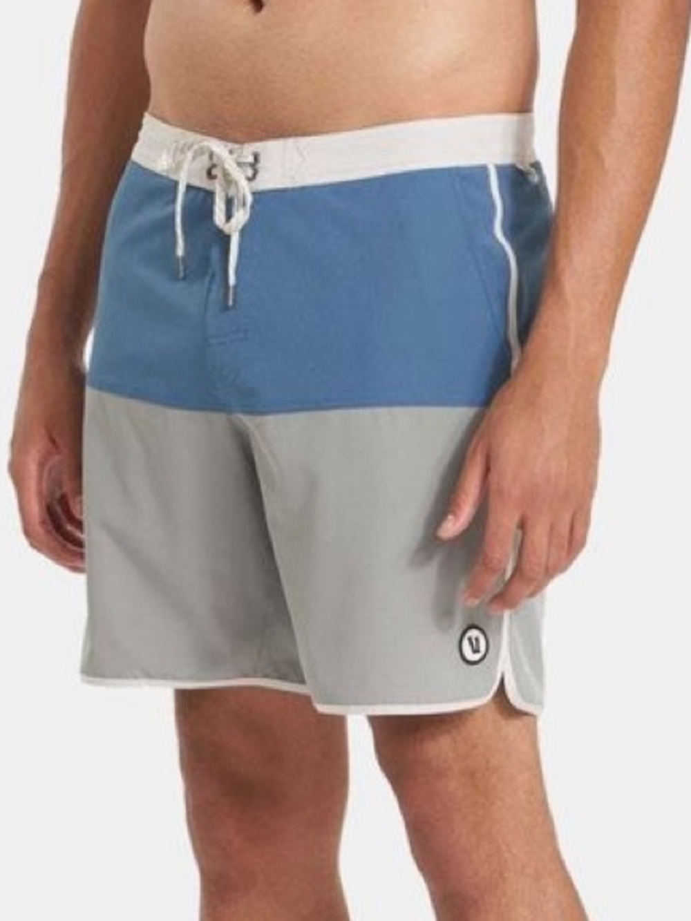 Vuori Cruise Boardshorts Athletic Swim Trunks Men's Size 38 Blue/Grey V314
